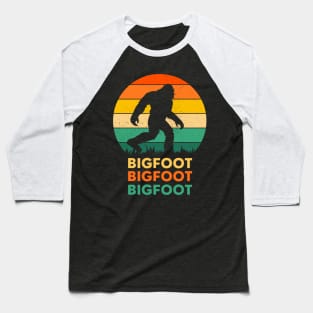 Bigfoot Enthusiast Tee, 70's Style Sasquatch Shirt, Fun Outdoors Apparel, Unique Gift for Cryptozoology Fans Baseball T-Shirt